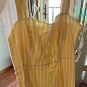 Kate Spade Yellow Striped Dress